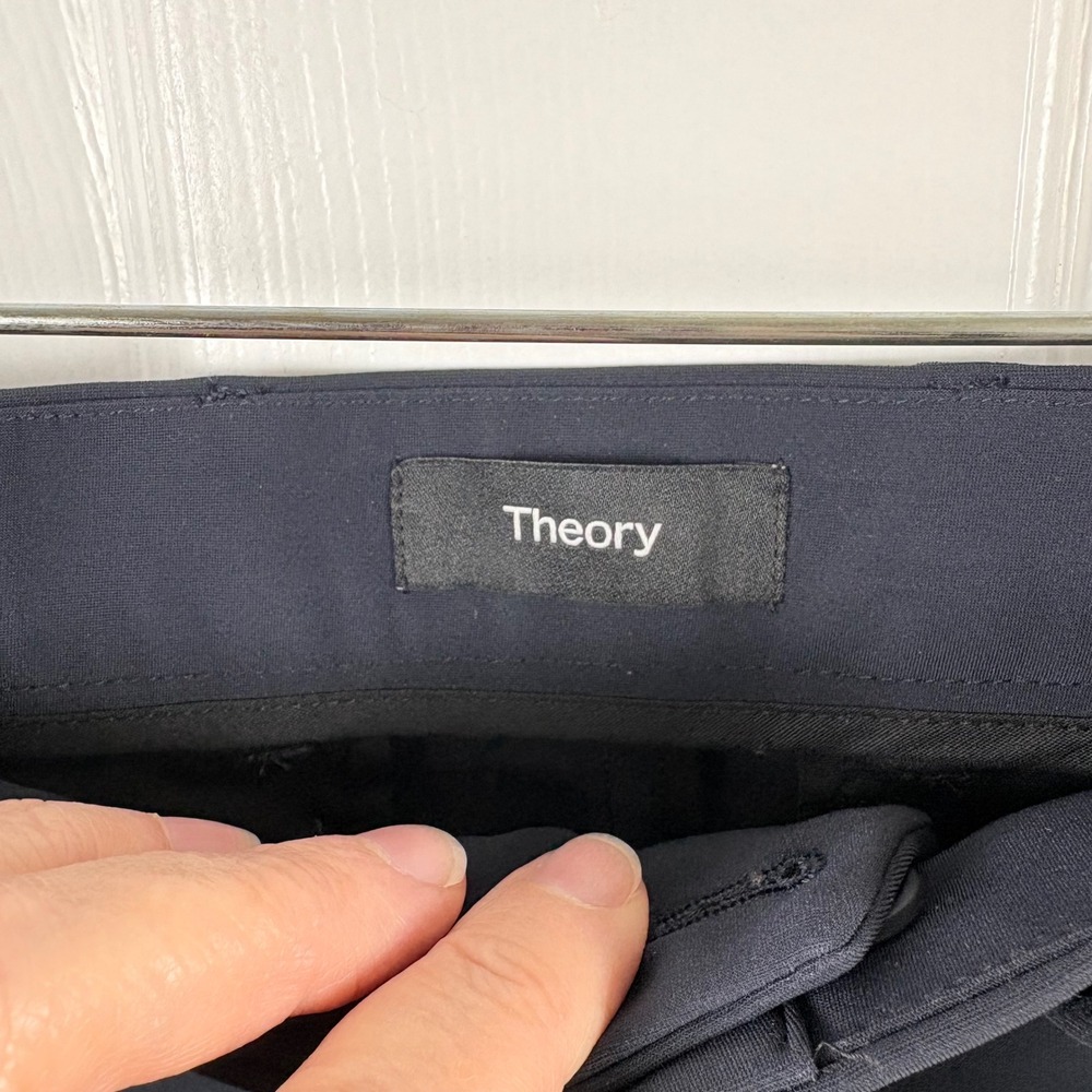 NWT Theory Zaine Precision Ponte Pant Men's 30x32 Baltic Blue Straight $225 MSRP - Picture 6 of 10